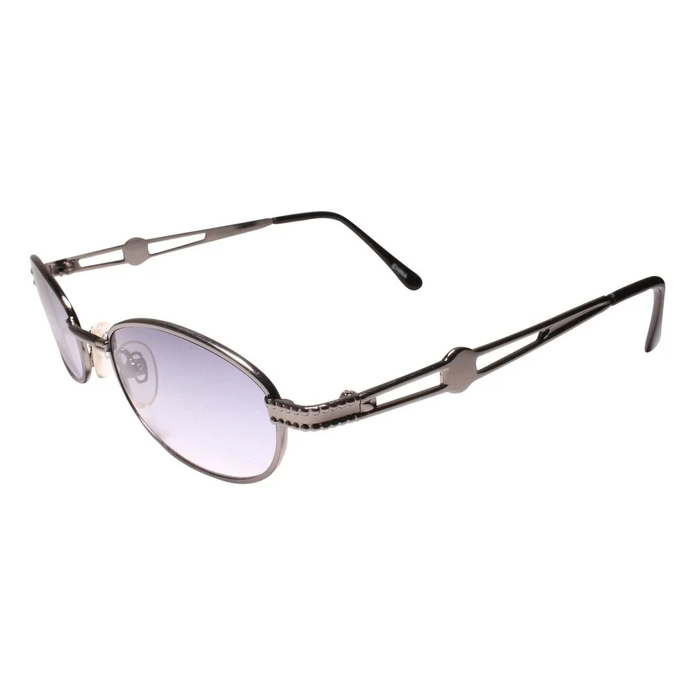 90s Y2K Classic Look with Genuine Vintage Rectangle Gunmetal Stylish Sunglasses
